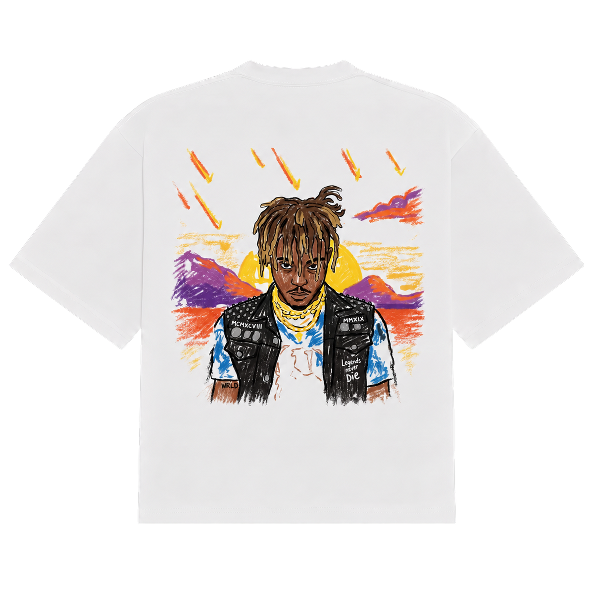 Legends Never Die crayon tee