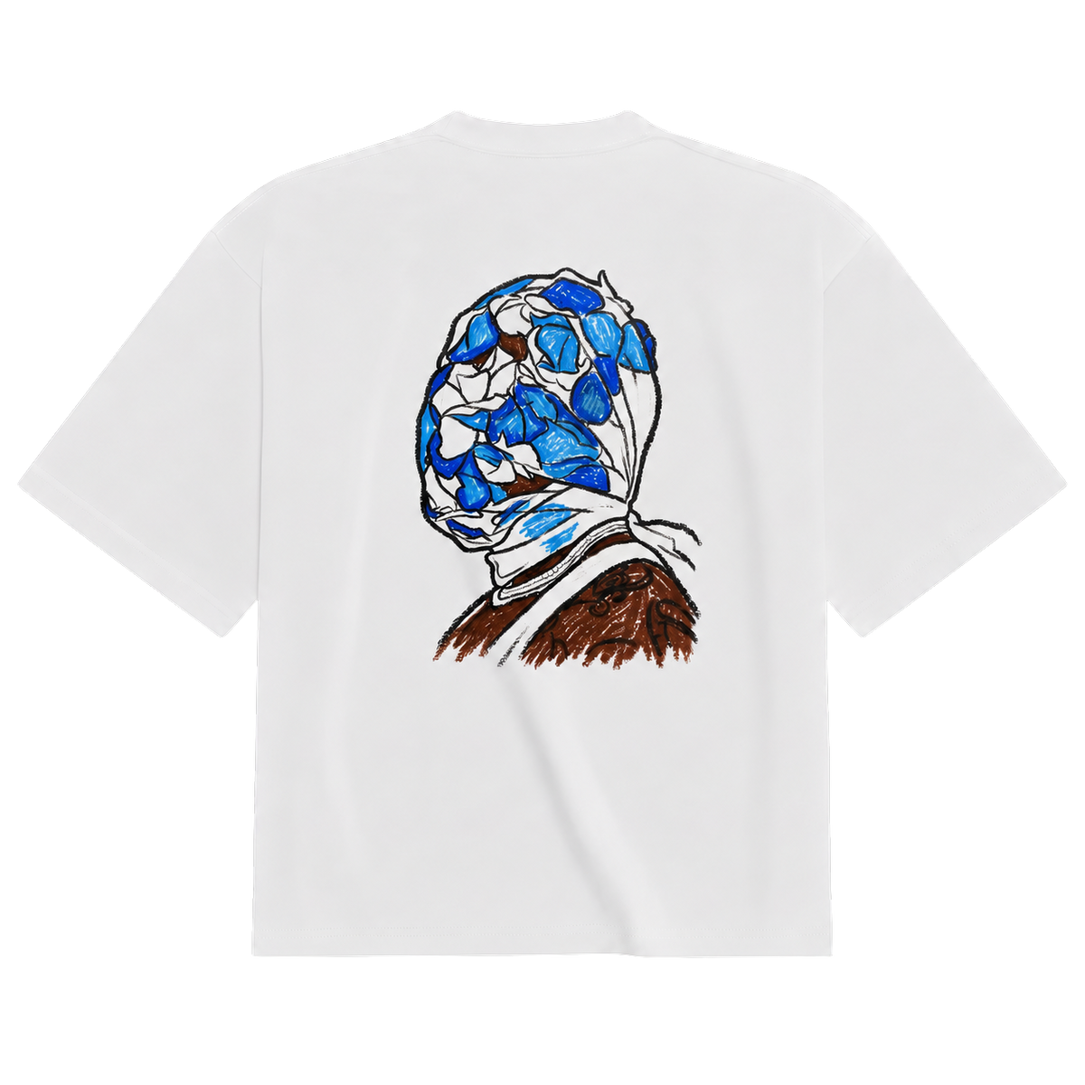 One of Wun crayon tee