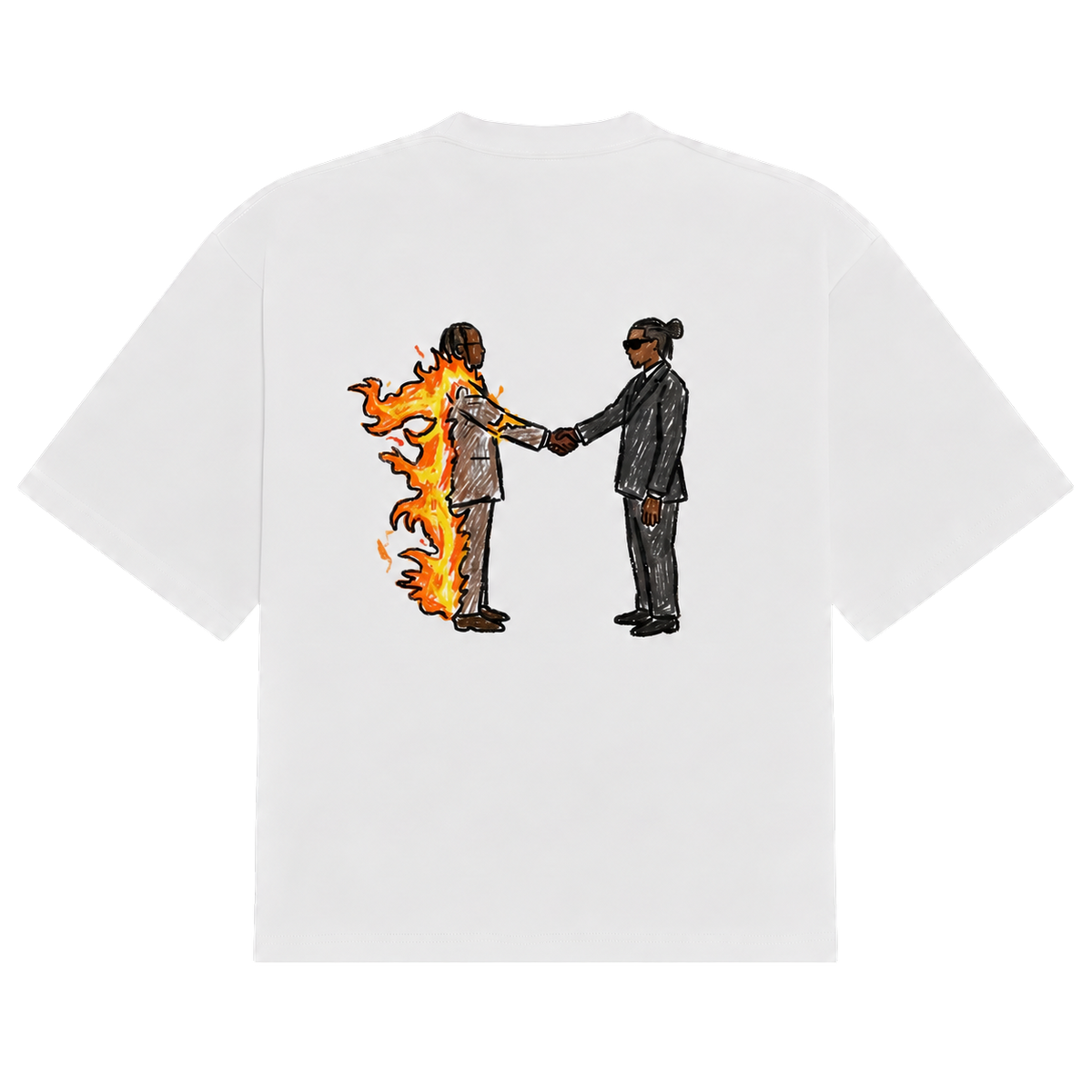 Heroes & Villains crayon tee