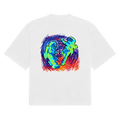 Pluto x Baby Pluto tee, back print on a white tee