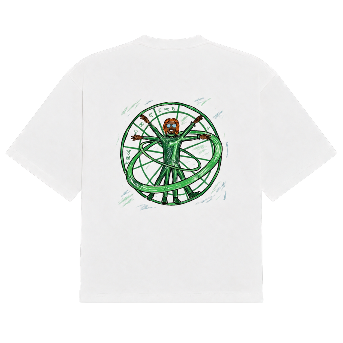 Wunna tee, back print on a white tee