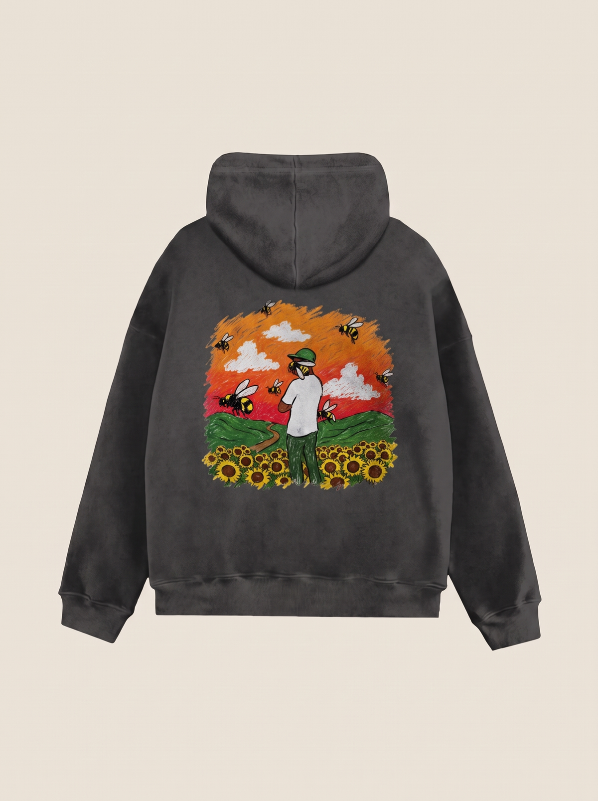 Flower Boy hoodie, back print