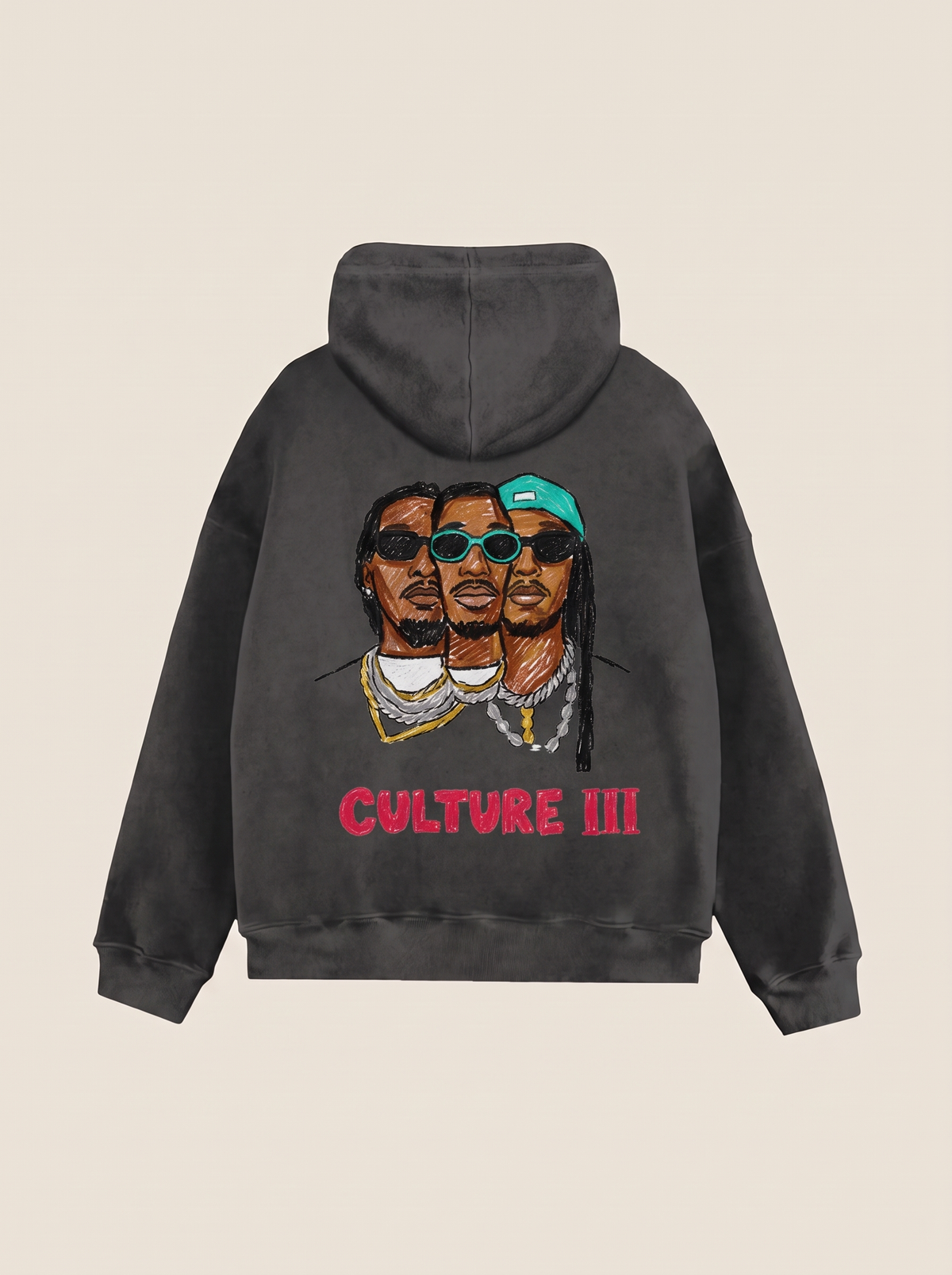 Culture III hoodie, back print