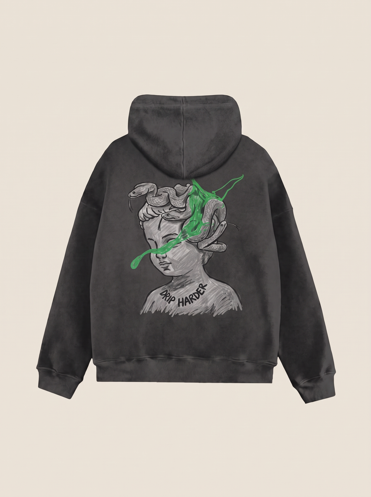 Drip Harder hoodie, back print