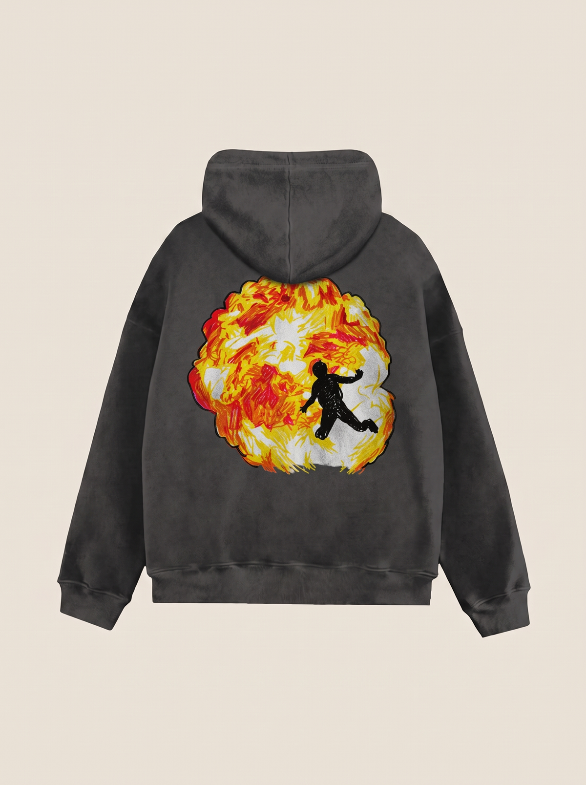 Not all heroes wear capes hoodie, back print